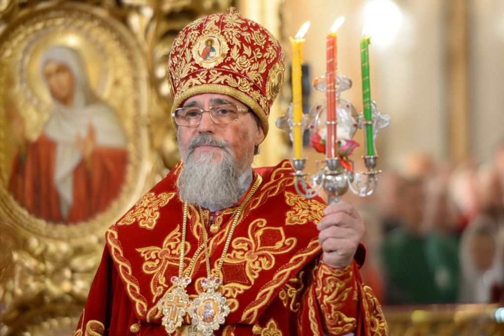 Поздравление Патриарха Кирилла митр.Никону с Пасхой Христовой