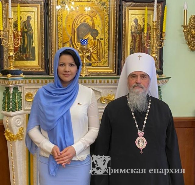 Митр.Никон провел рабочую встречу с депутатом Госдумы И.А.Юмашевой