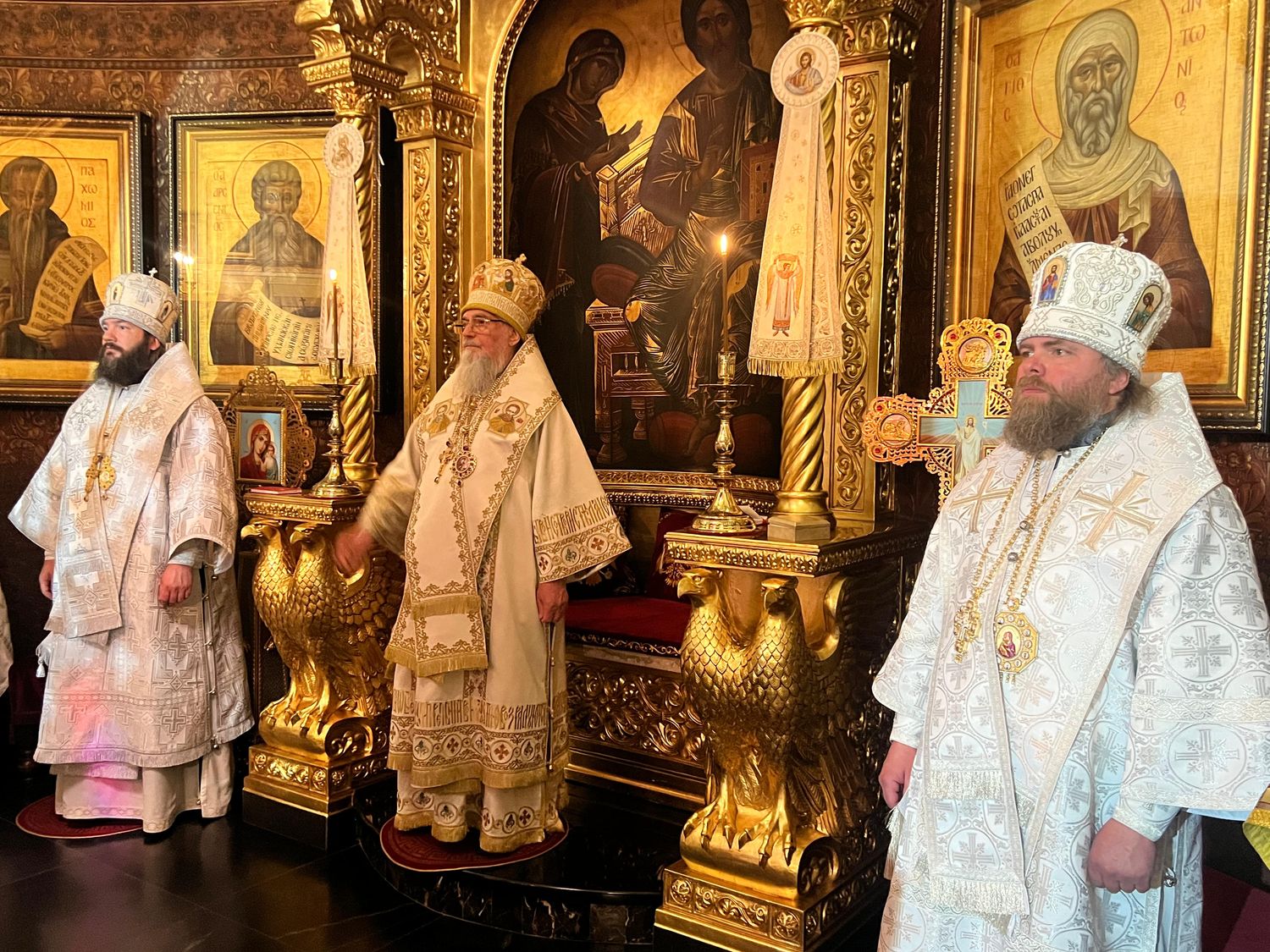 Архиерейское богослужение в Великий двунадесятый праздник Вознесения Господня